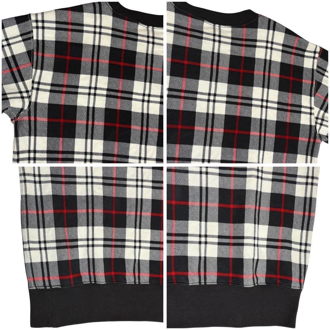 ポロ バイ ラルフローレン スウェット チェック ベロア ステッチ 刺繍 ビーズ