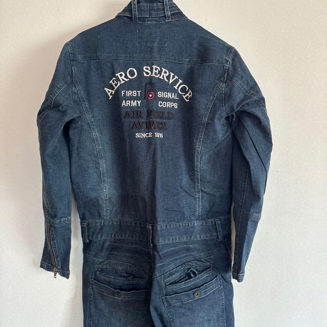 秀*隆様 AVIREX デニムオーバーオール　つなぎ　未使用