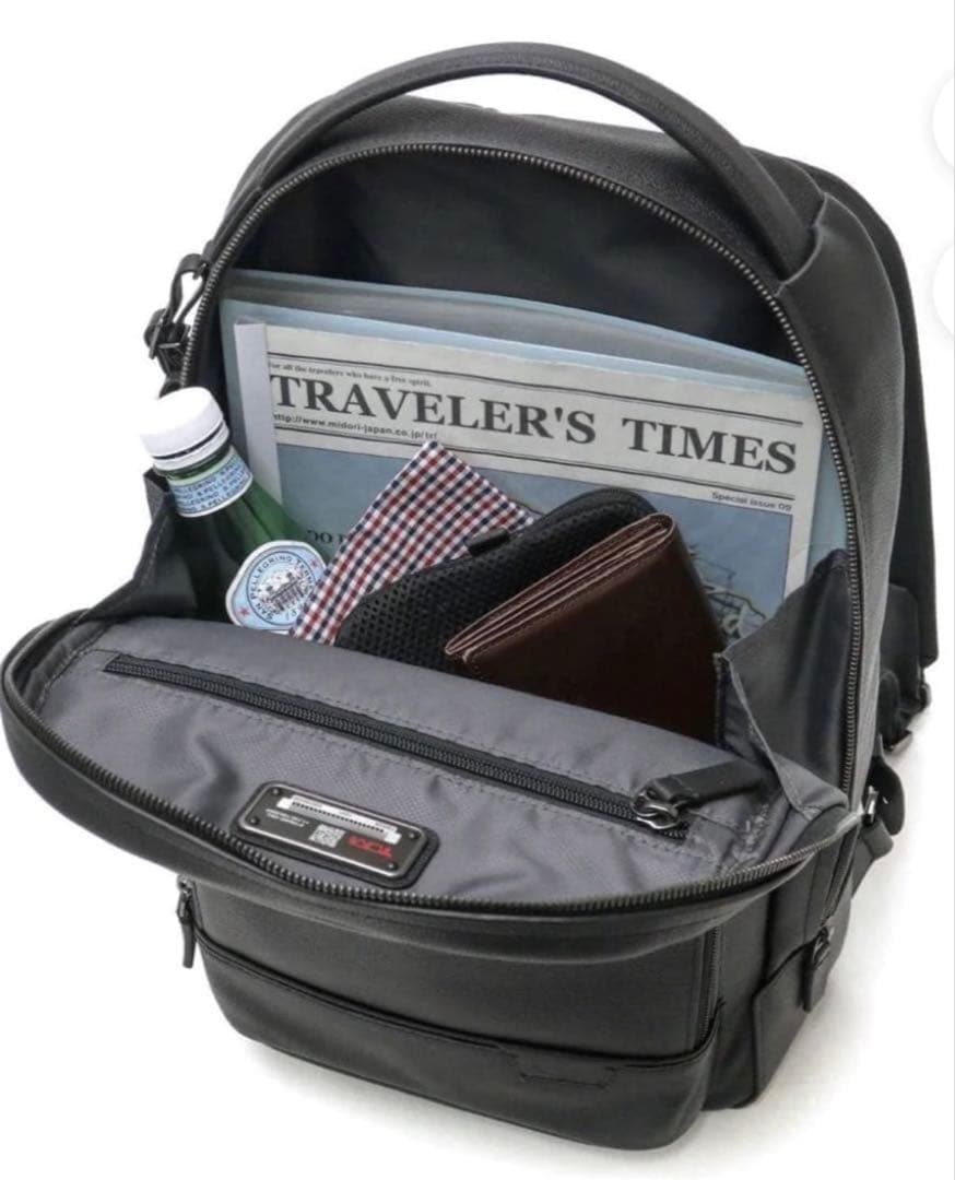 TUMI オールレザー　リュック　A4収納　希少サイズ