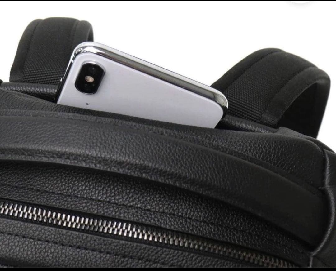 TUMI オールレザー　リュック　A4収納　希少サイズ