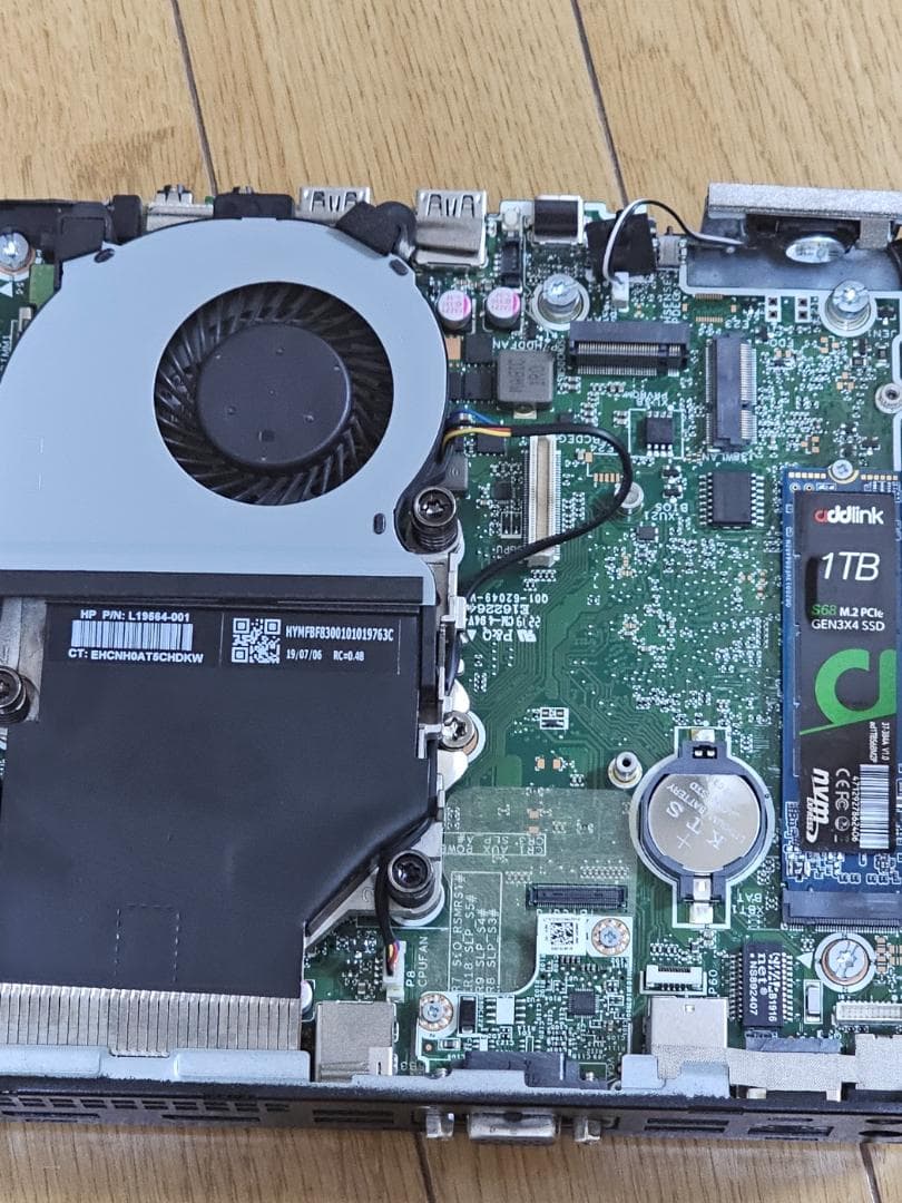 ミニPC HP EliteDesk 800 G4 DM 16GB/1TB NVMe