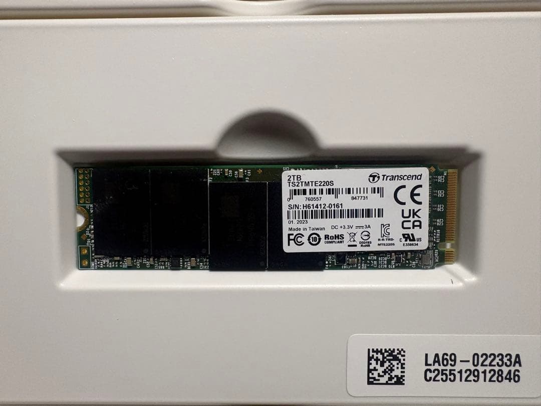 内蔵型SSD Transcend MTE220S 2TB NVMe SSD
