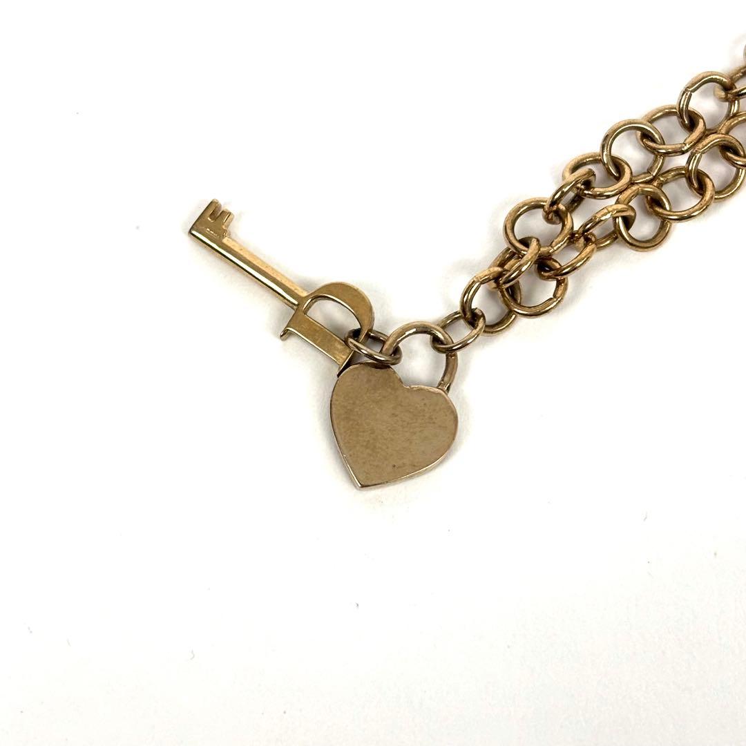 vintage クリスチャンディオール ハートロック＆鍵ネックレス