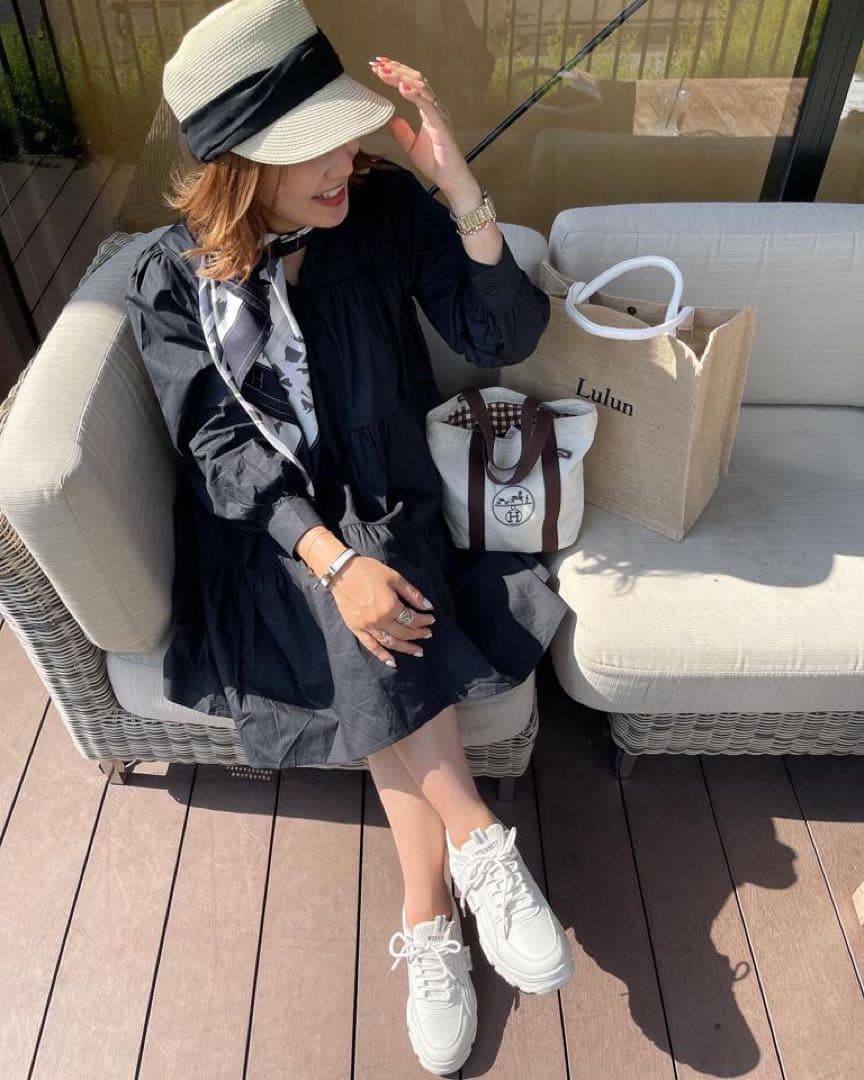 【新品未使用】ca4la☆風の方向PB☆ホワイト☆麦わら帽子