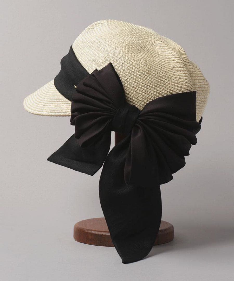 【新品未使用】ca4la☆風の方向PB☆ホワイト☆麦わら帽子