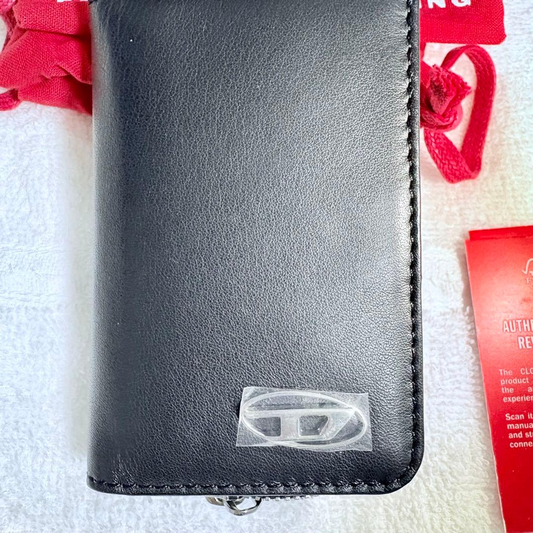 ディーゼル　X08429 小銭入付キーケース　黒