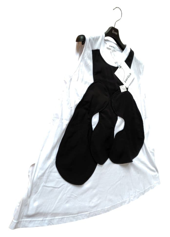 【ENFOLD】24商品新品CIRCLE DRAPE-VEST TANK-TOP