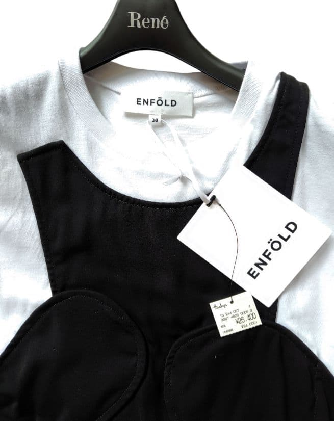 【ENFOLD】24商品新品CIRCLE DRAPE-VEST TANK-TOP