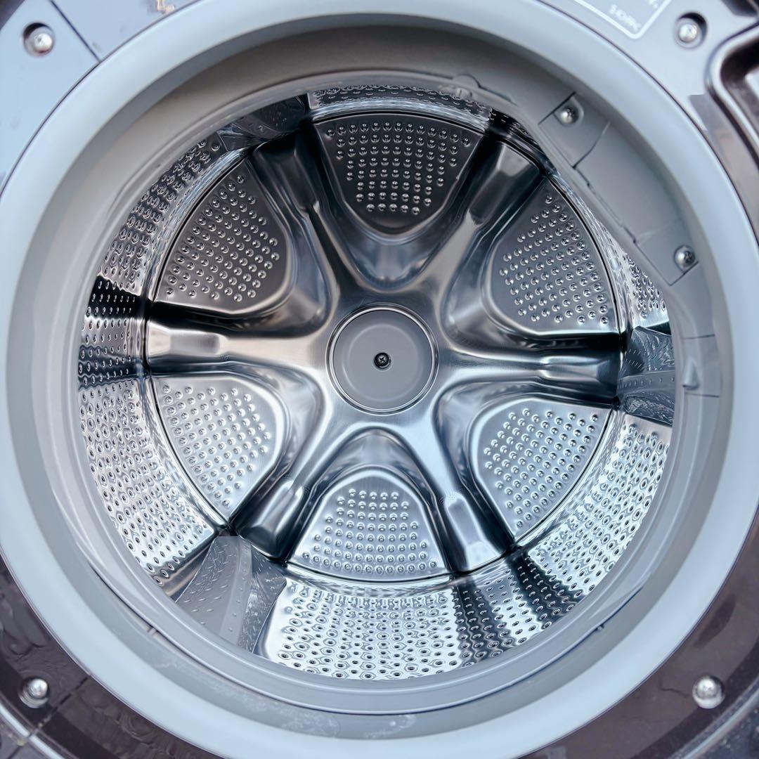 運搬取付無料！大容量！純正日立のホワイト・スマート電気乾燥洗濯機！超美品・完動品