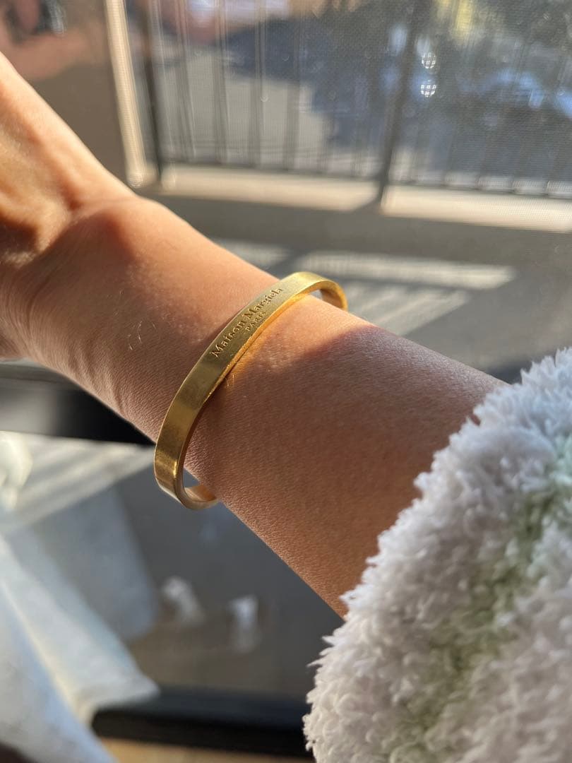 【新品・未使用】 Maison Margiela ゴールドバングル サイズ2