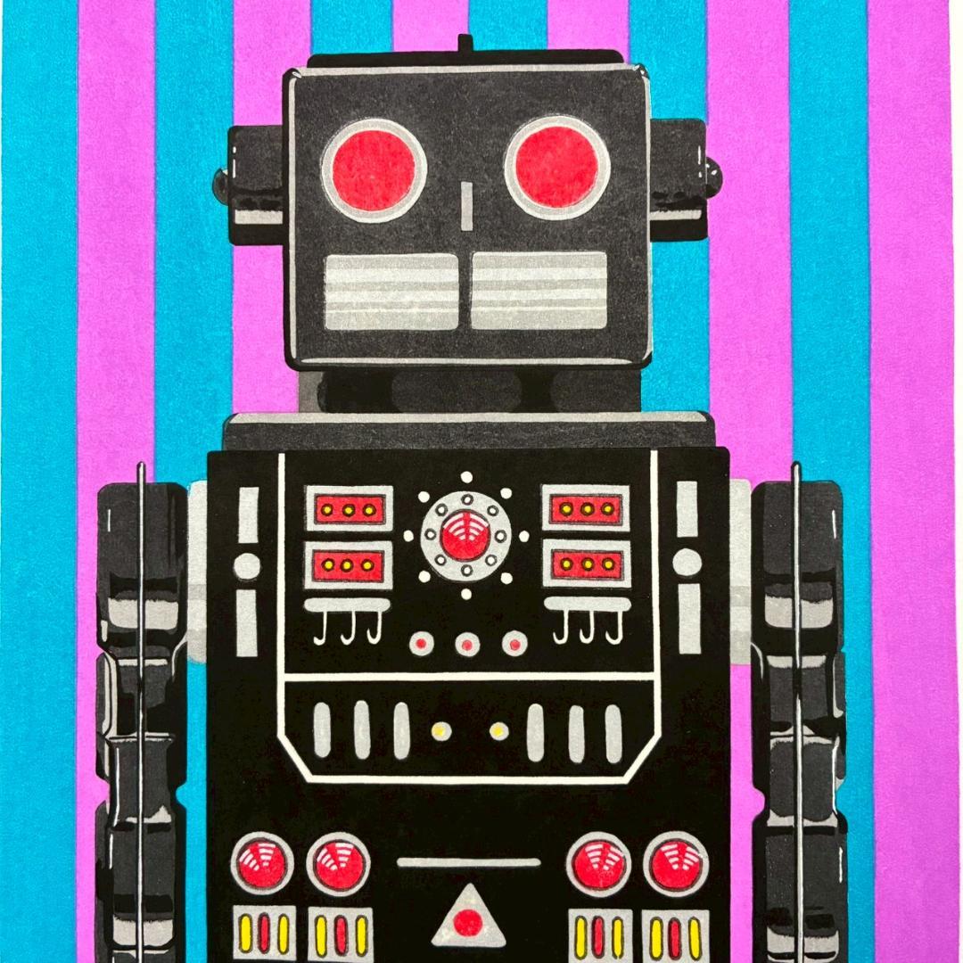 美品 福本正「Boy's life」木版画 直筆サイン・印章入り アダチ版画