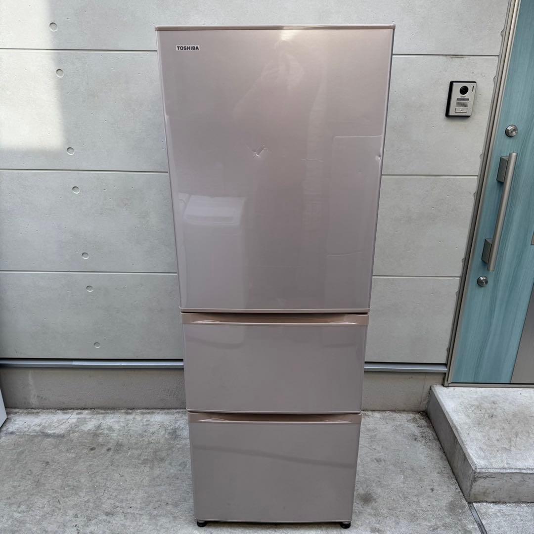 213⭐️2017年製★東芝　冷蔵庫　大型　3ドア　自動製氷　363L