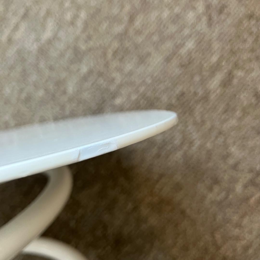 スプリングスツール サイドテーブル ホワイト ポストモダン