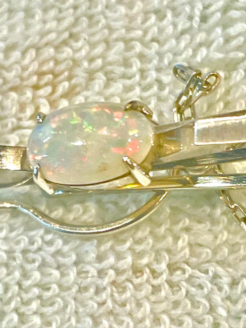 K14 wgオーストラリアオパール ネクタイピン