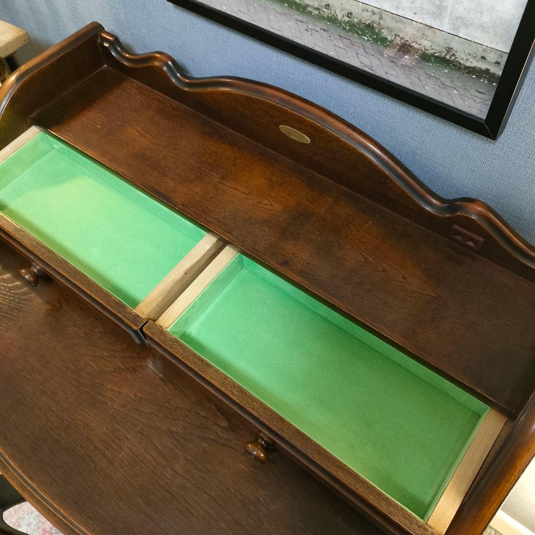 【たろいも】ATLANTA ドレッサー ＆ワゴン 鏡付き収納デスク