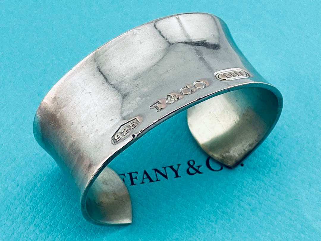 h896 ティファニー　1837 ワイド　カフ　バングル　シルバー　925