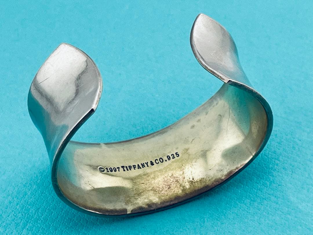 h896 ティファニー　1837 ワイド　カフ　バングル　シルバー　925