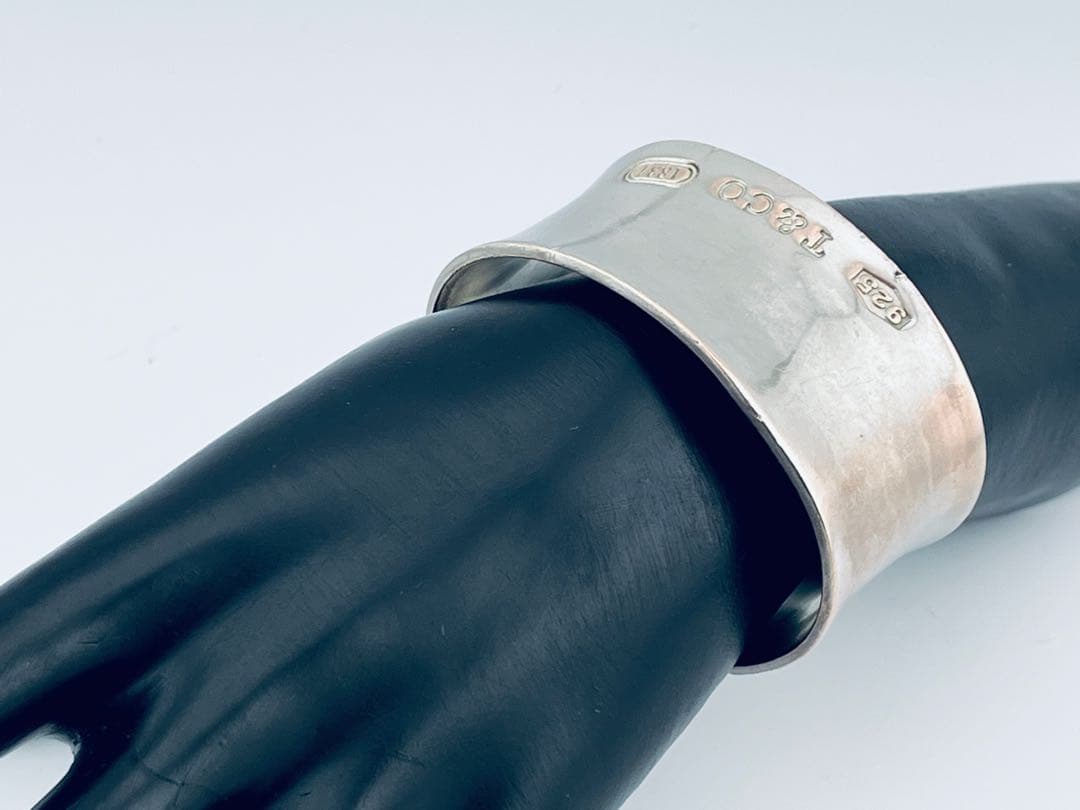 h896 ティファニー　1837 ワイド　カフ　バングル　シルバー　925