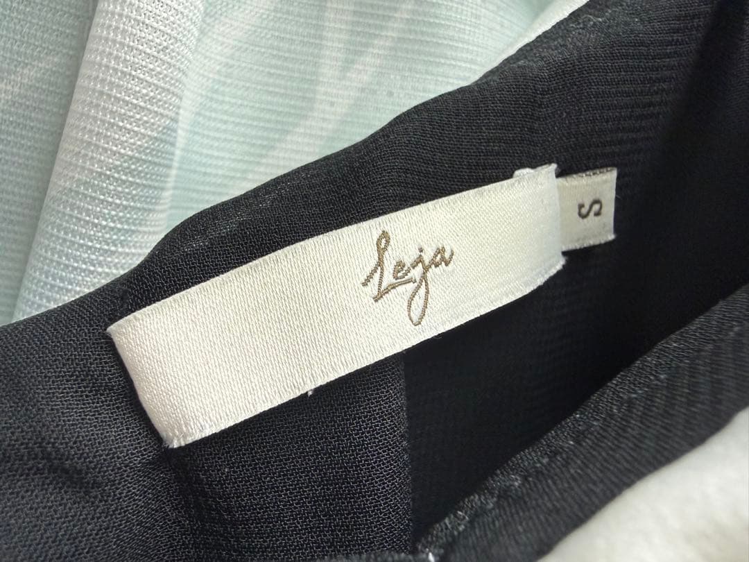 【ケバブ】LEJA ビッグカラー パーティードレス ブラック Sサイズ