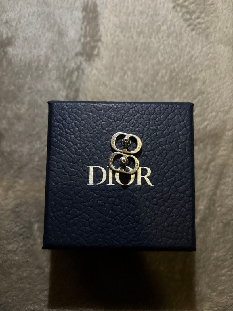 【新品・未使用】Dior ディオール CD Iconピアス シルバー＆クリスタル