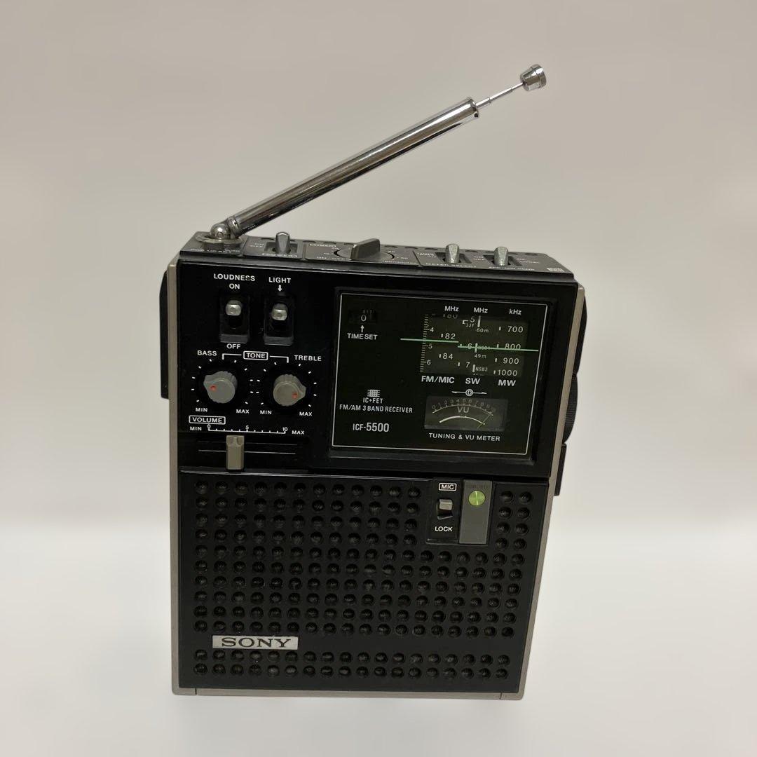 みっきーソニー　ラジオ受信機　スカイセンサー ＩＣＦー５５００　　動作品