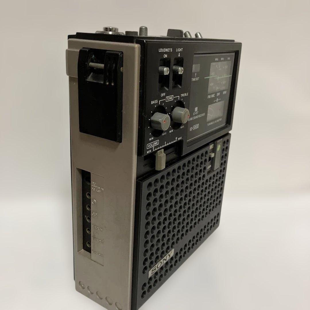 みっきーソニー　ラジオ受信機　スカイセンサー ＩＣＦー５５００　　動作品