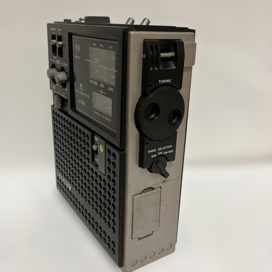 みっきーソニー　ラジオ受信機　スカイセンサー ＩＣＦー５５００　　動作品