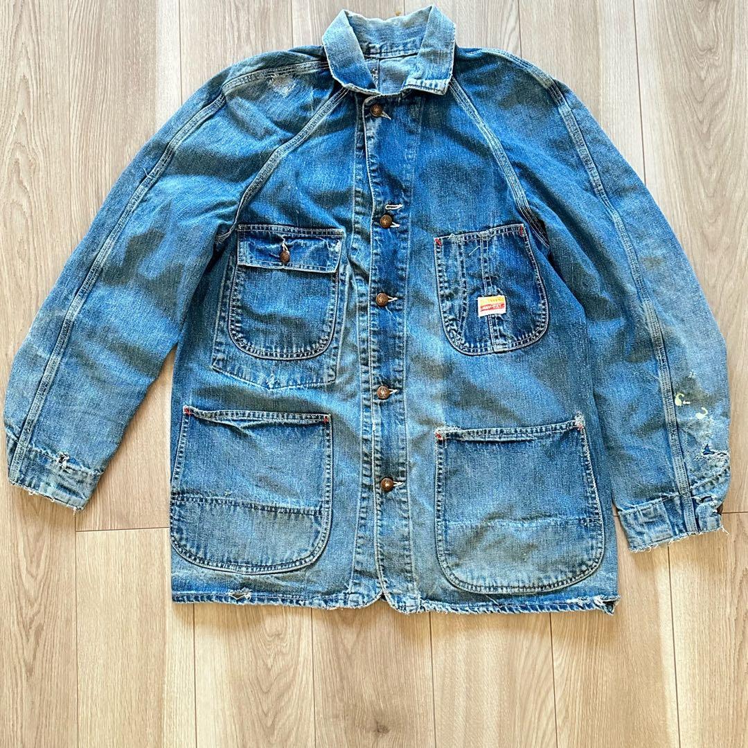 サボってん様50s〜60s PAY-DAY ヴィンテージ デニムカバーオール／