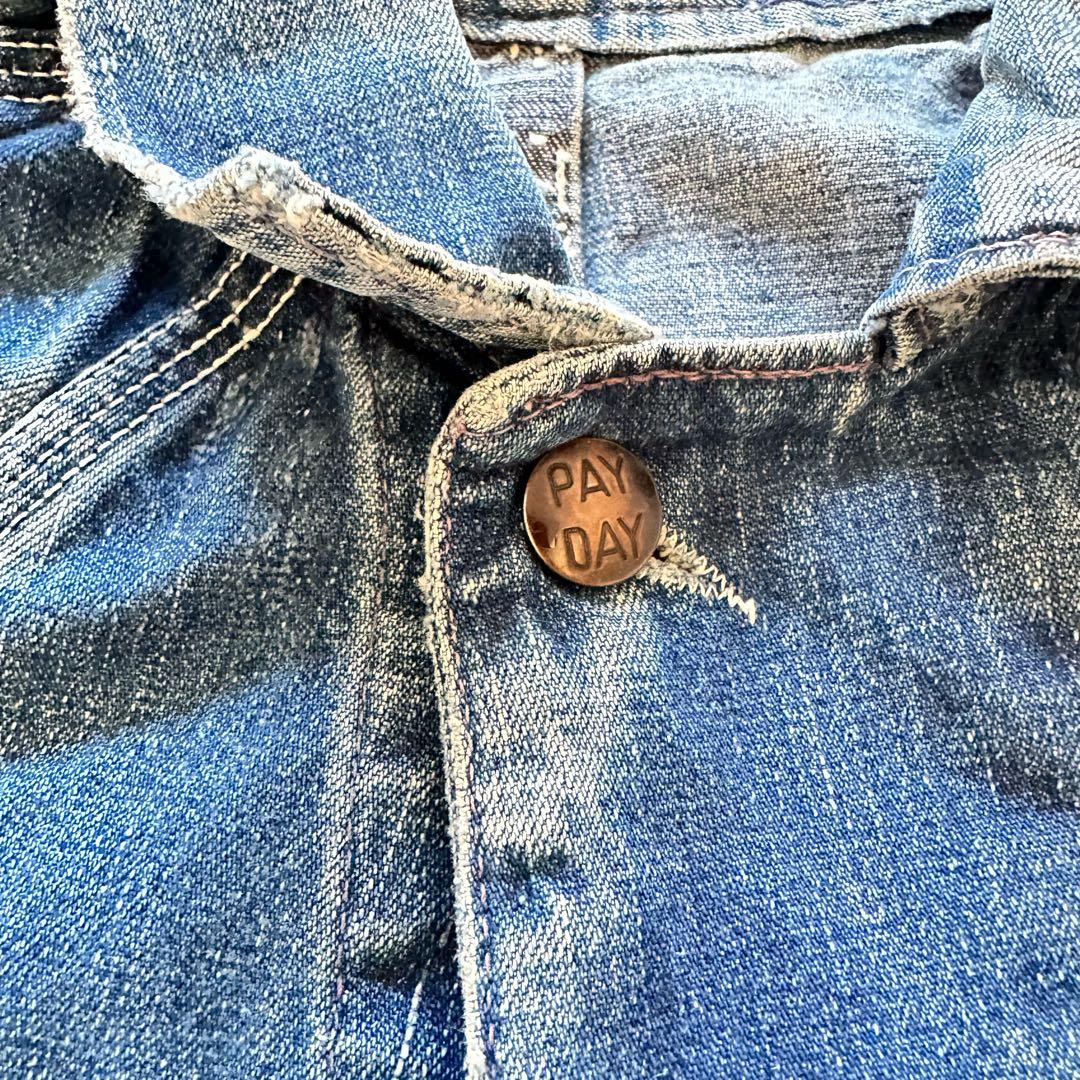 サボってん様50s〜60s PAY-DAY ヴィンテージ デニムカバーオール／