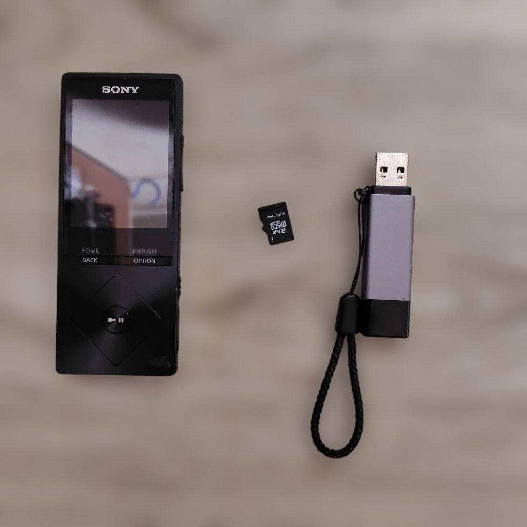 SONY NW-A16 ウォークマン＆カバー＆イヤホンと延長コード＆SD カード
