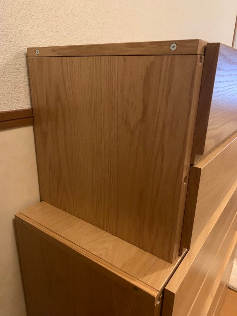 ①★無印★ユニットシェルフ★ ボックス★引き出し★オーク材★旧タイプ