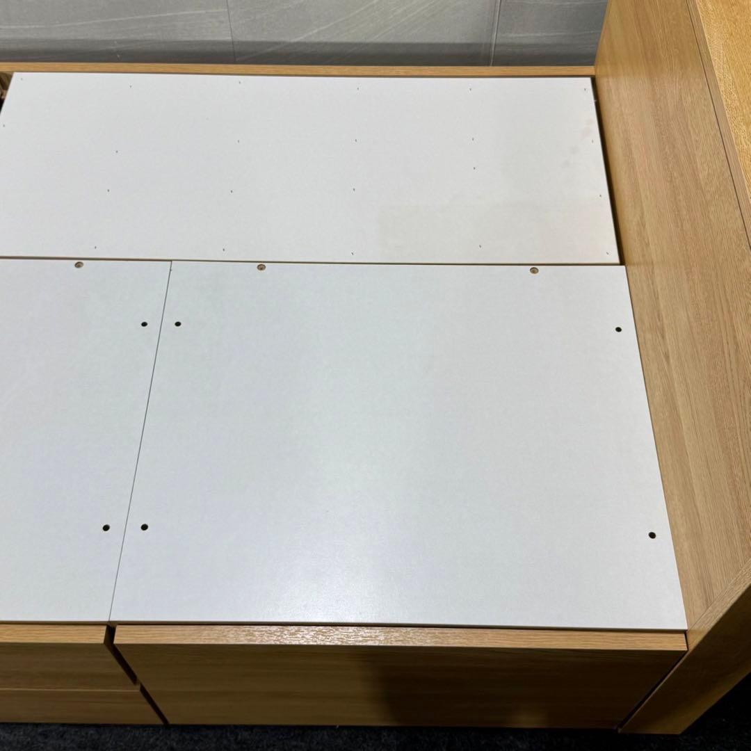 ニトリ シングル ベッドフレーム ジオチェスト 収納 格安 d5065