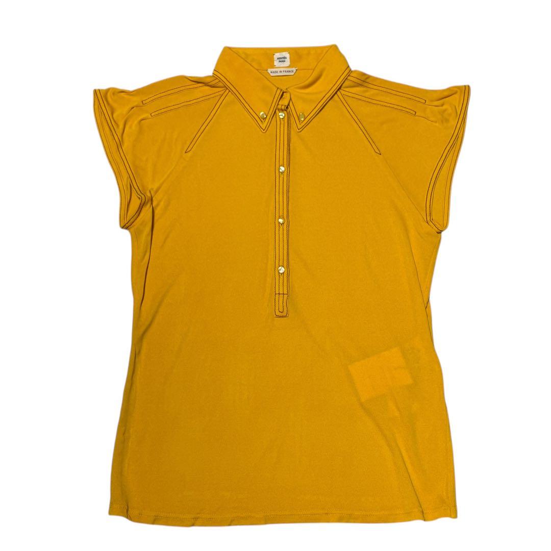 HERMES エルメス ゴルチェ期 ジャージー ポロシャツ 38