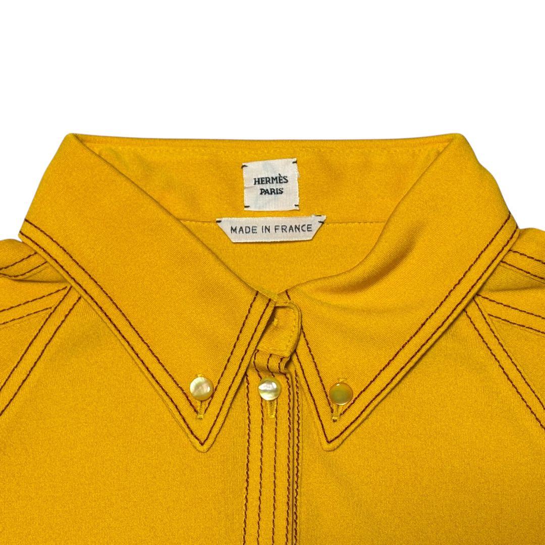 HERMES エルメス ゴルチェ期 ジャージー ポロシャツ 38