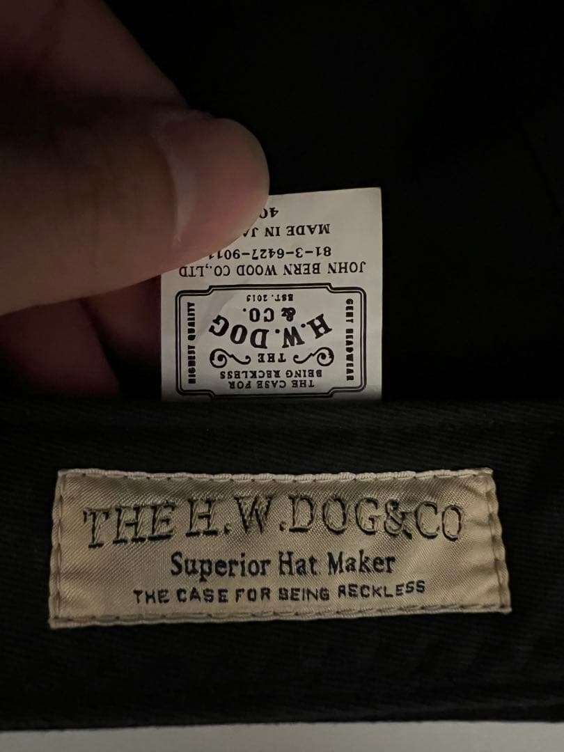 THE H.W.DOG&CO. キャスケットブラック