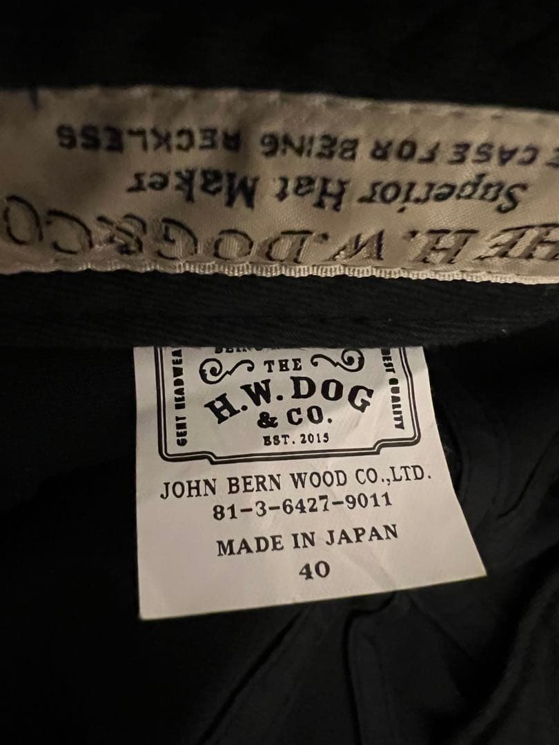 THE H.W.DOG&CO. キャスケットブラック