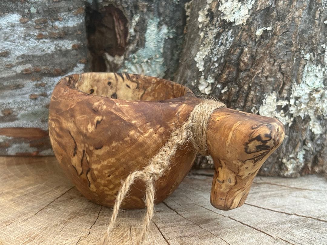 sunswood サンズウッド　白樺瘤　ククサ　kuksa 野営　ソロキャン