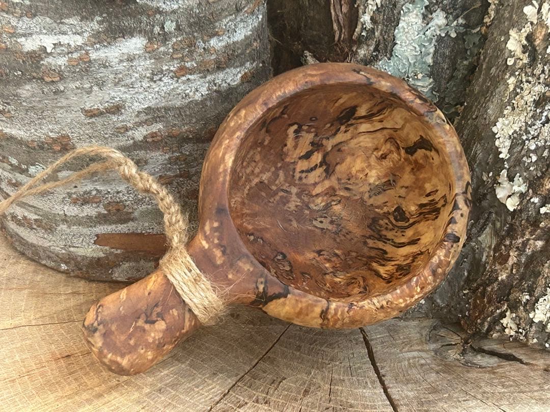 sunswood サンズウッド　白樺瘤　ククサ　kuksa 野営　ソロキャン