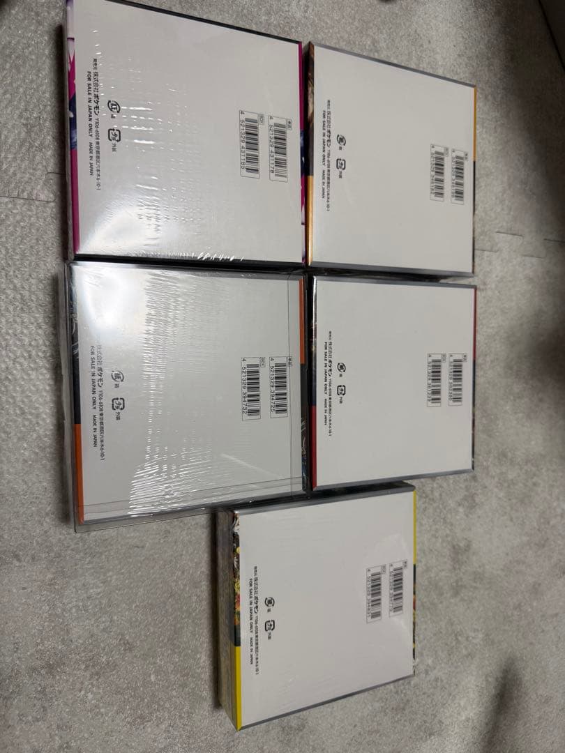 と*ん様 ポケモンカードBOXシュリンク付き　5箱　引退品