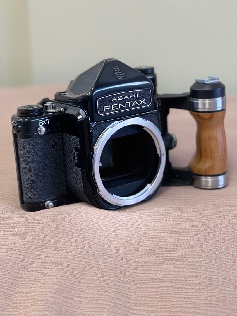 新同品！PENTAX 6x7 中判カメラ+TTL・木製グリップ