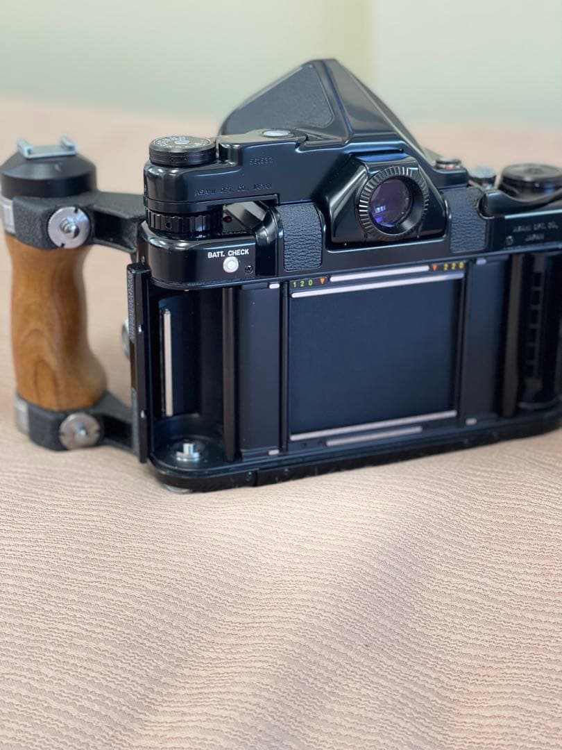 新同品！PENTAX 6x7 中判カメラ+TTL・木製グリップ