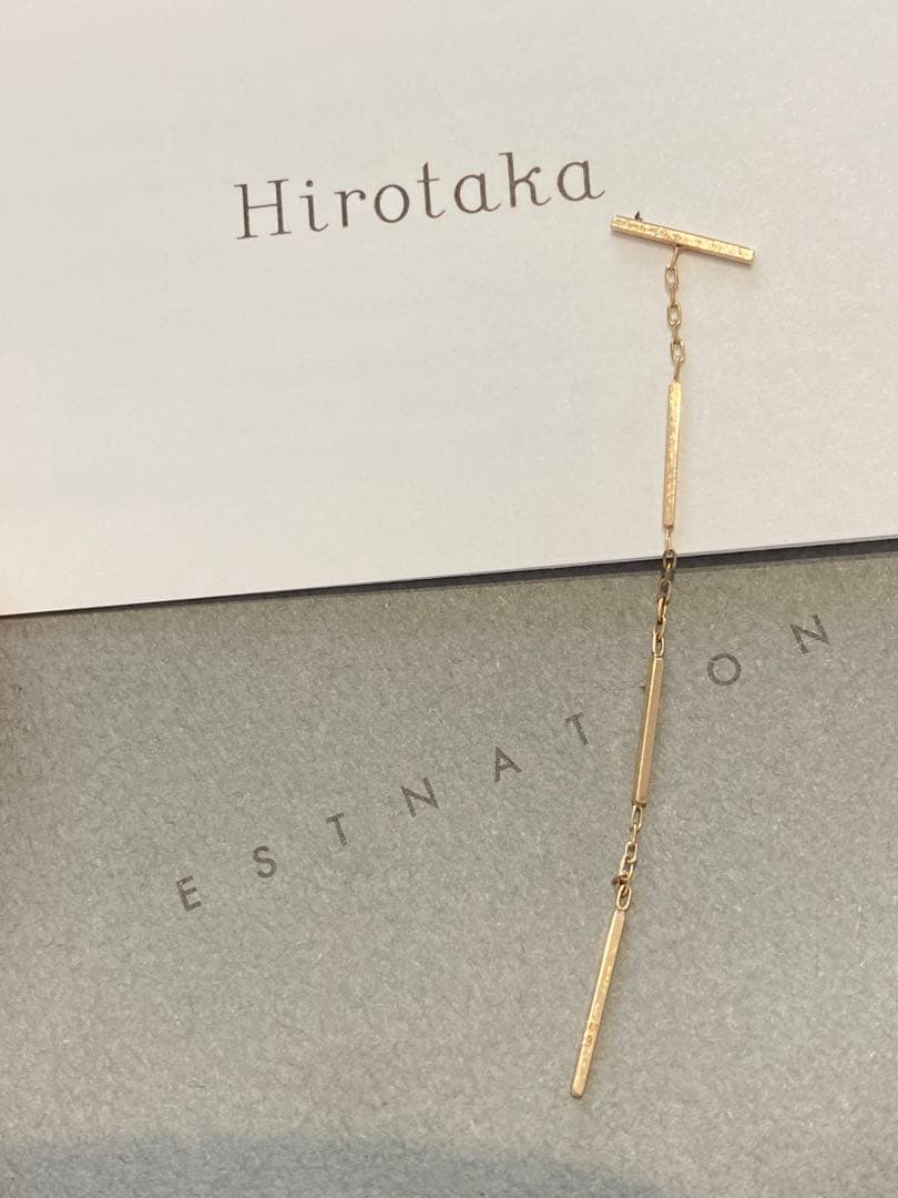 週末値下げ‼️新品⭐︎ヒロタカトグルチェーン片耳ピアスK10