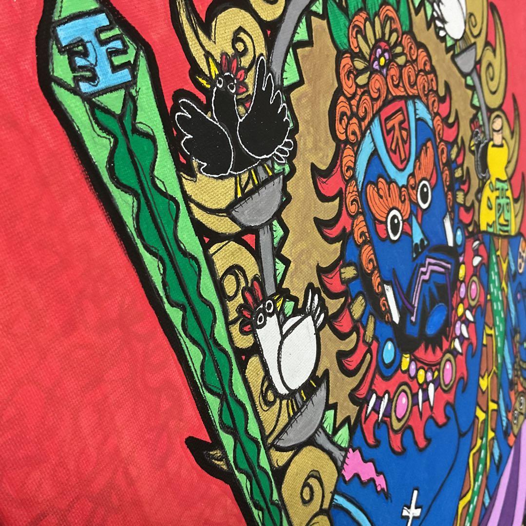 不動明王　仏　絵画　原画　アート　インテリア　かっこいい　かわいい　魔除け　縁起