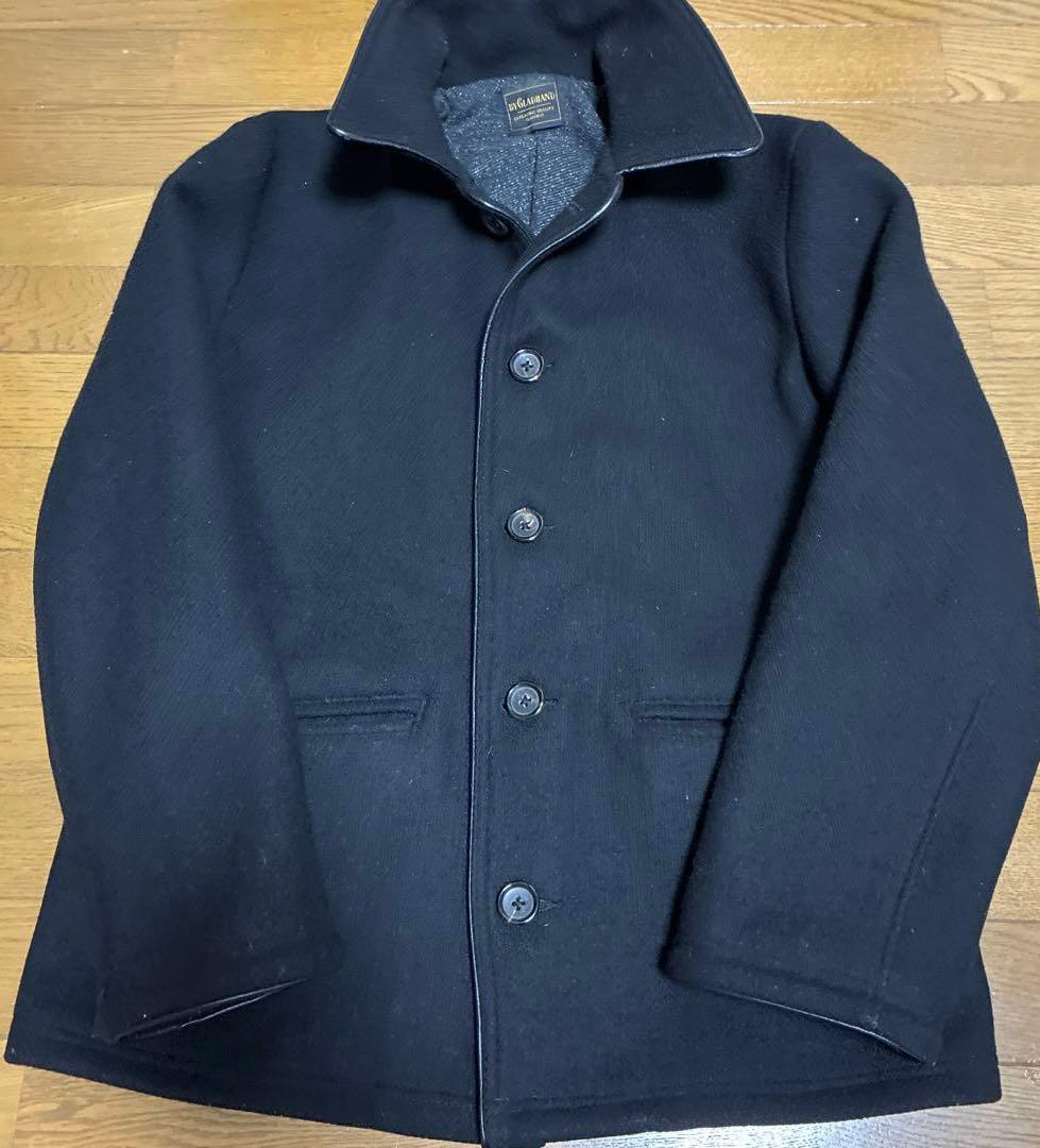 マ*ー様 BY GLADHAND ウールコート ジャケット ブラック L美品グラ