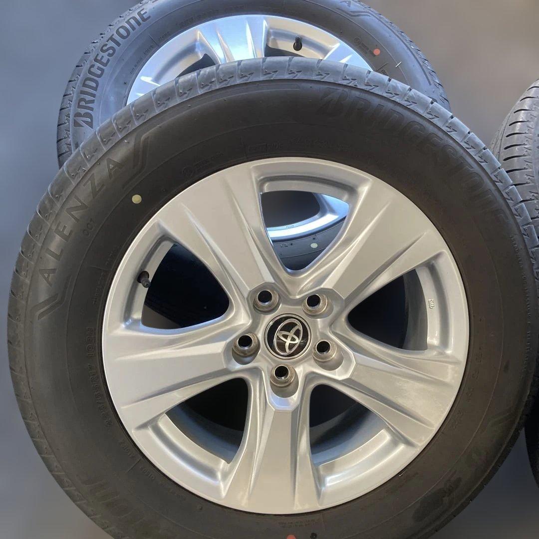 ハリアー80系純正ホイール、ブリヂストン ALENZA 17インチ タイヤセット