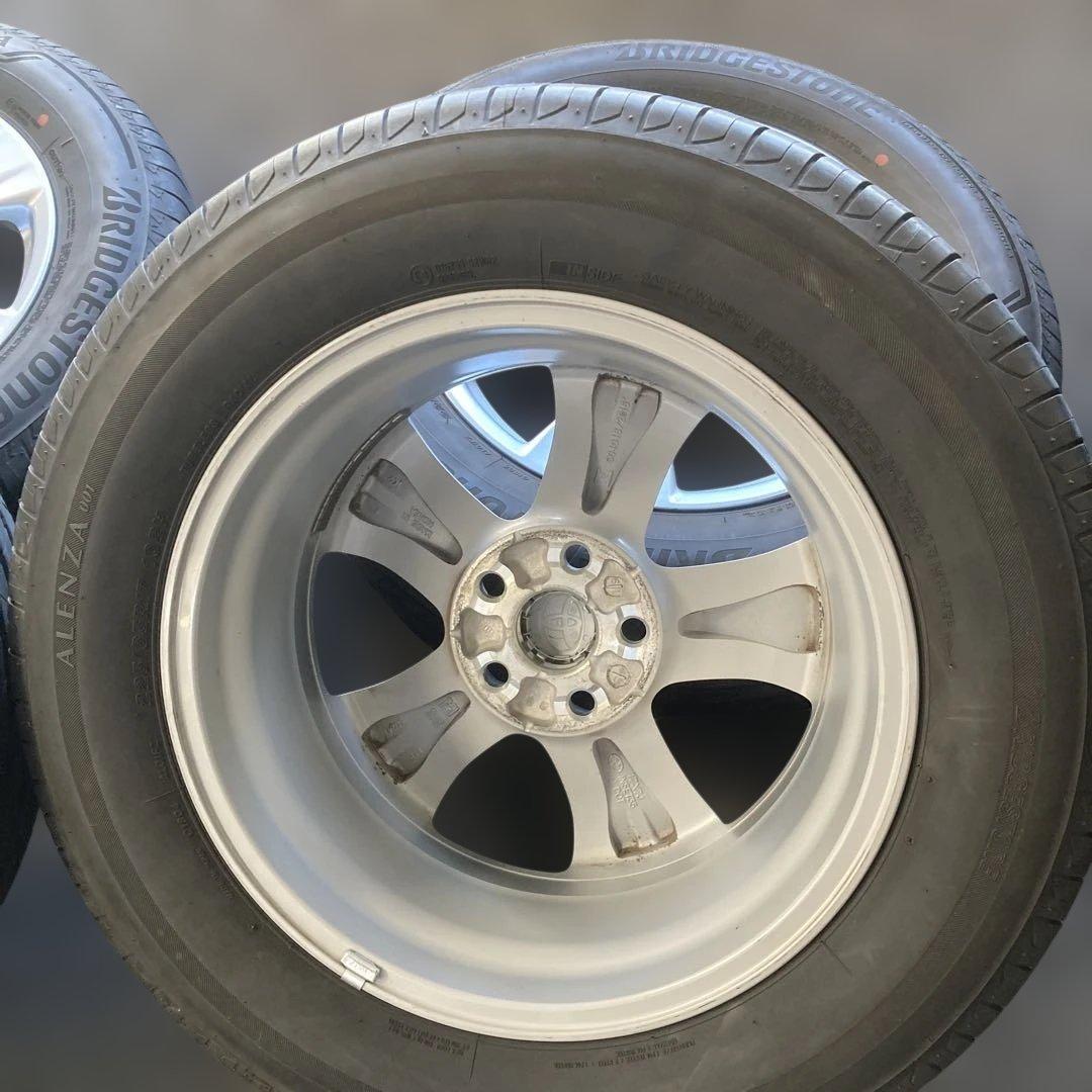 ハリアー80系純正ホイール、ブリヂストン ALENZA 17インチ タイヤセット