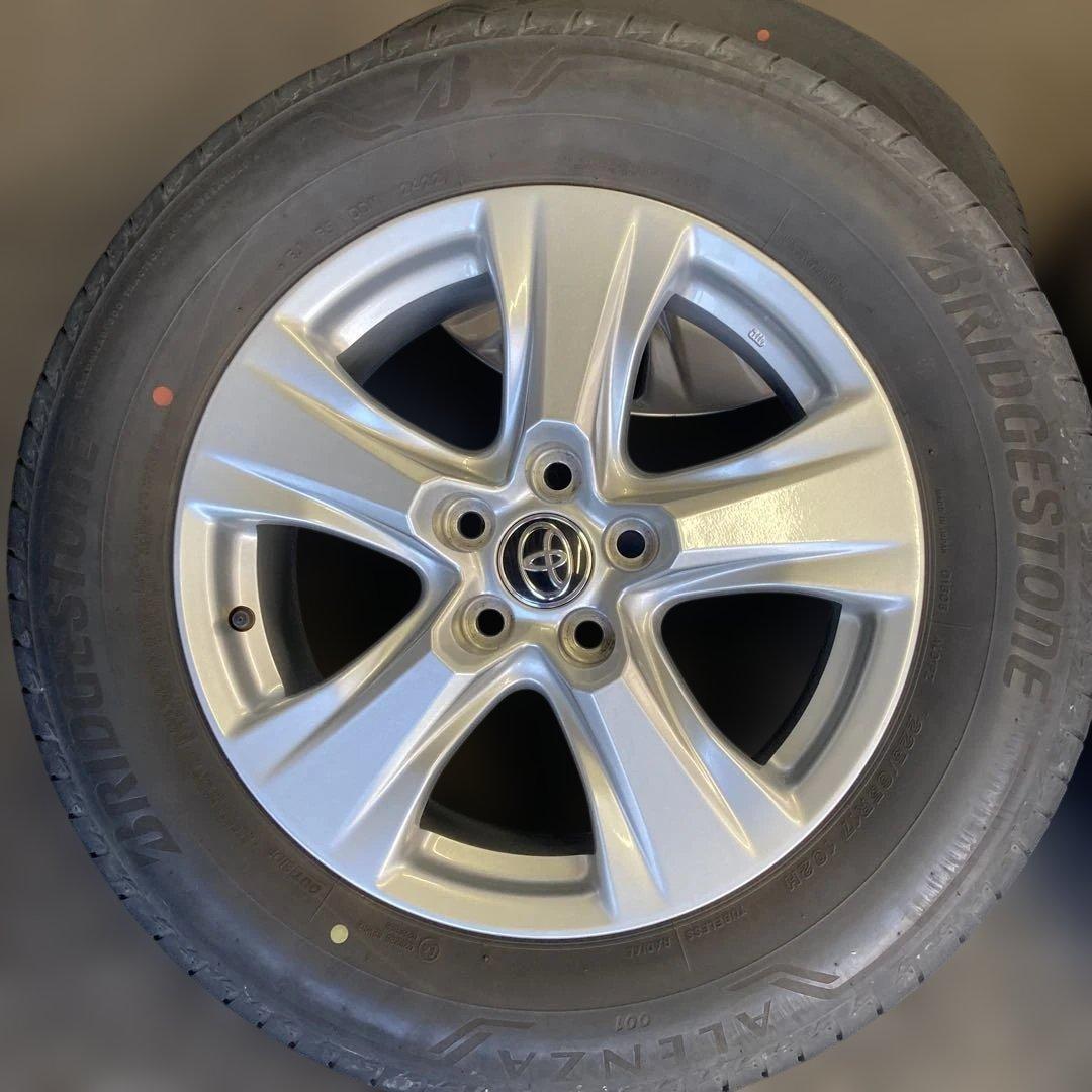 ハリアー80系純正ホイール、ブリヂストン ALENZA 17インチ タイヤセット