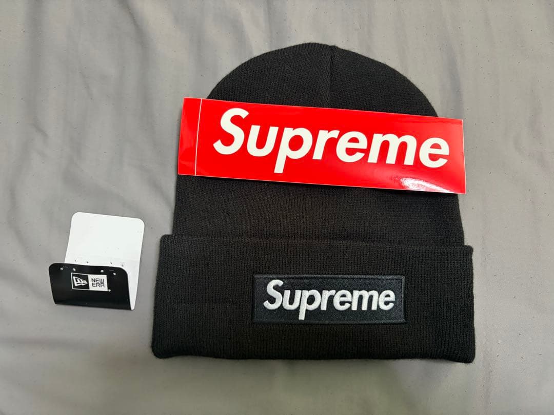 帽子 Supreme / New Era Box Logo Beanie Black