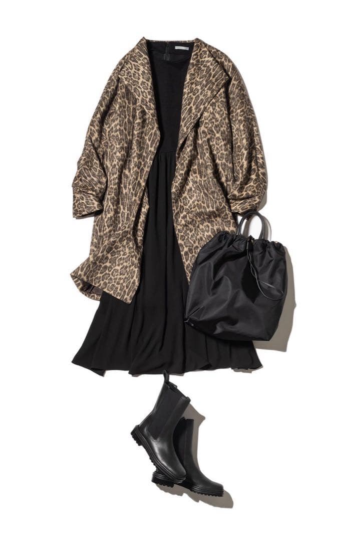 美品✨20AW セオリー ドッキングフレアドレスワンピース seol 長袖 38