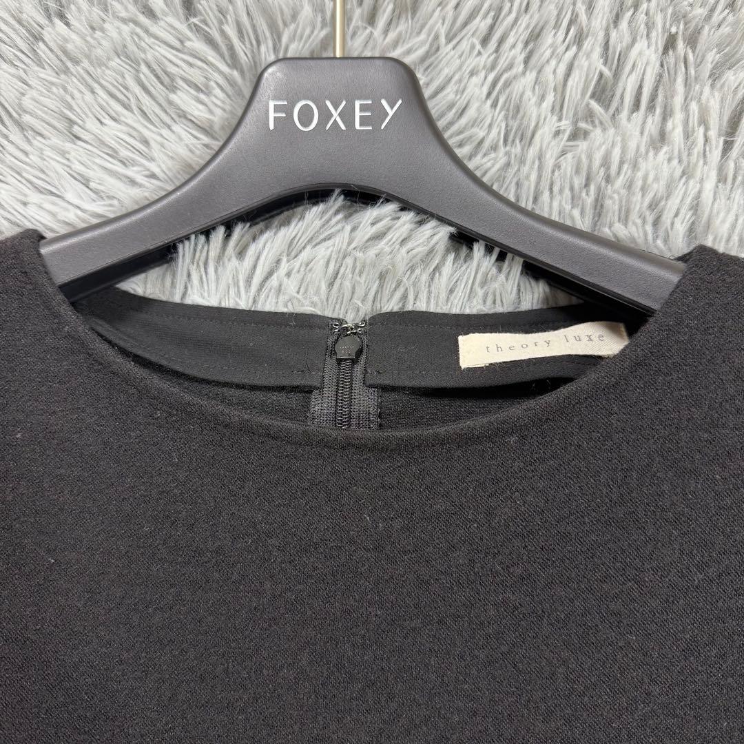 美品✨20AW セオリー ドッキングフレアドレスワンピース seol 長袖 38